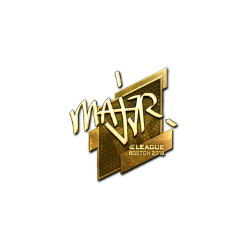 Sticker | MAJ3R (Gold) | Boston 2018 image 360x360