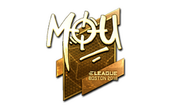 Sticker | mou (Gold) | Boston 2018