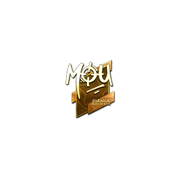 Sticker | mou (Gold) | Boston 2018