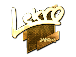 Стикер | Lekr0 (златен) | Boston 2018