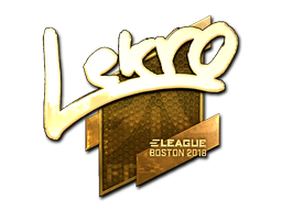 ステッカー | Lekr0 (ゴールド) | Boston 2018