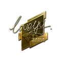 Sticker | LoveYY (Gold) | Boston 2018 image 120x120