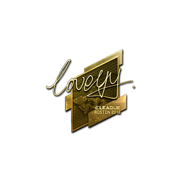 Sticker | LoveYY (Gold) | Boston 2018 image 360x360