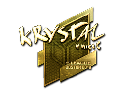 Sticker | kRYSTAL (Goud) | Boston 2018