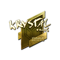 Sticker | kRYSTAL (Gold) | Boston 2018 image 120x120