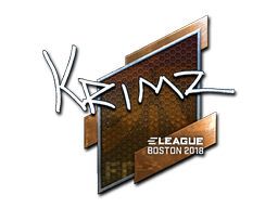 Стикер | KRIMZ (ламиниран) | Boston 2018