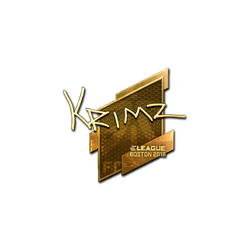 Sticker | KRIMZ (Gold) | Boston 2018 image 360x360