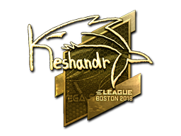 Sticker | keshandr (Gold) | Boston 2018