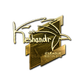 Sticker | keshandr (Gold) | Boston 2018 image 120x120