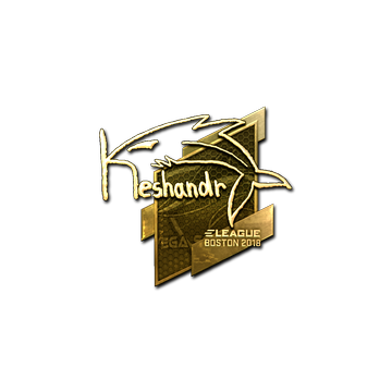 Sticker | keshandr (Gold) | Boston 2018 image 360x360