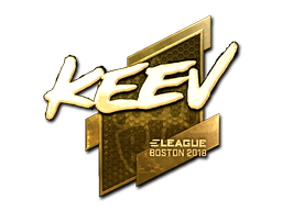 สติกเกอร์ | keev (ทอง) | Boston 2018