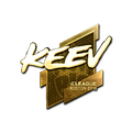Sticker | keev (Gold) | Boston 2018 image 120x120