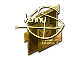 Sticker | kennyS (Goud) | Boston 2018