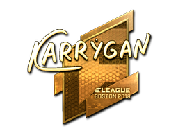 Adesivo | karrigan (Dourado) | Boston 2018