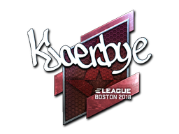 Стикер | Kjaerbye (ламиниран) | Boston 2018