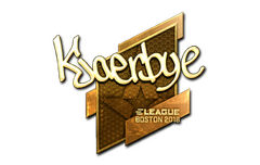 Sticker | Kjaerbye (Gold) | Boston 2018