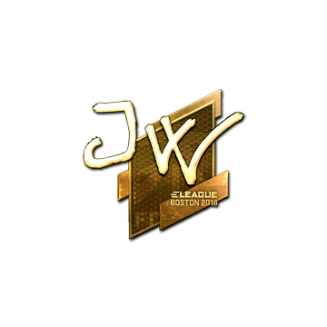 Sticker | JW (Gold) | Boston 2018 image 360x360