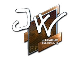 Klistermærke | JW (Folie) | Boston 2018