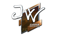 Sticker | JW (Foil) | Boston 2018