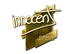 ステッカー | innocent (ゴールド) | Boston 2018