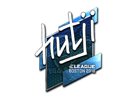 Наклейка | hutji (металлическая) | Бостон 2018