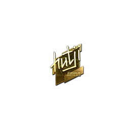 Sticker | hutji (Gold) | Boston 2018