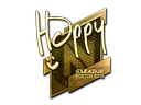Klistermärke | Happy (Guld) | Boston 2018