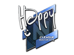 Klistermärke | Happy | Boston 2018