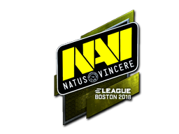 Наклейка | Natus Vincere (металлическая) | Бостон-2018