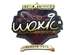 Sticker | woxic (Gold) | Berlin 2019