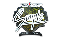 Sticker | s1mple (Foil) | Berlin 2019