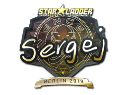 Sticker | sergej (Goud) | Berlin 2019