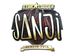 Aufkleber | SANJI (Gold) | Berlin 2019