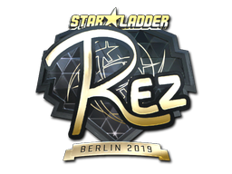 Sticker | REZ (Gold) | Berlin 2019