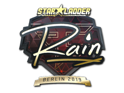 Sticker | rain (Goud) | Berlin 2019