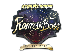 Klistermærke | Ramz1kBO$$ (Guld) | Berlin 2019