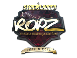 Sticker | ropz (Gold) | Berlin 2019