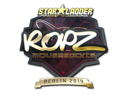 Sticker | ropz (Goud) | Berlin 2019