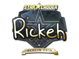 Adesivo | Rickeh (Dourado) | Berlim 2019