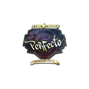 Sticker | Perfecto (Gold) | Berlin 2019 image 360x360