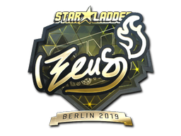 Klistermärke | Zeus (Guld) | Berlin 2019