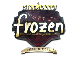 Aufkleber | frozen (Gold) | Berlin 2019