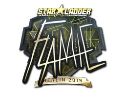 Sticker | flamie (Goud) | Berlin 2019