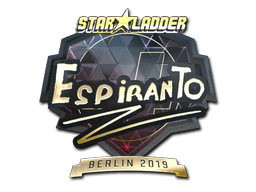 Стикер | EspiranTo (златен) | Berlin 2019