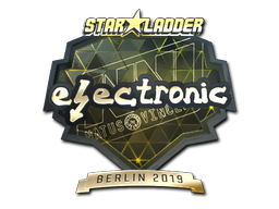 Sticker | electronic (Gold) | Berlin 2019