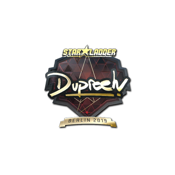 Sticker | dupreeh (Gold) | Berlin 2019 image 360x360