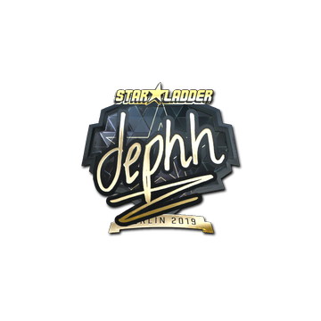 Sticker | dephh (Gold) | Berlin 2019 image 360x360