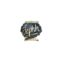Sticker | dephh (Gold) | Berlin 2019