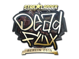 ステッカー | DeadFox (ゴールド) | Berlin 2019