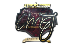 Sticker | chrisJ (Gold) | Berlin 2019